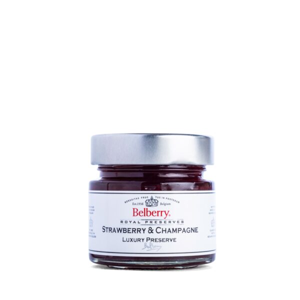 BB LUXRP150.jpg Strawberry & Champagne Preserve – Belberry – Case (6 x 4.59 oz)