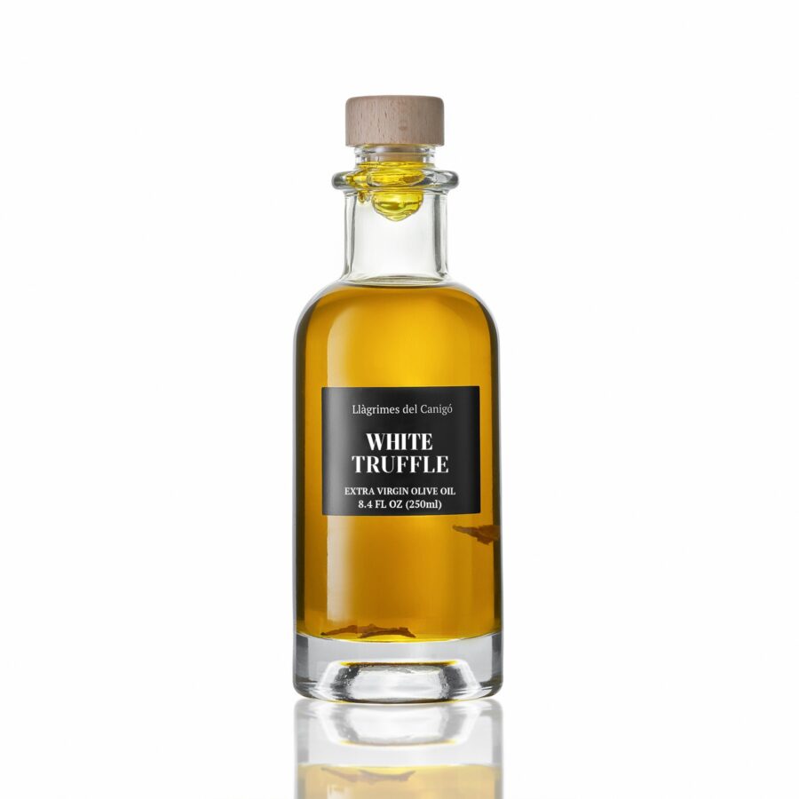 CANWHITE25 White Truffle Olive Oil - Llàgrimes del Canigó - Case (6 x 8.45 fl oz)