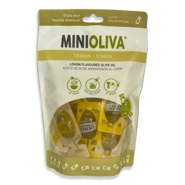 DOYPACKLEMONFBL 1 Lemon Olive Oil Single Serve – Case (12 x 12 units Doypack)