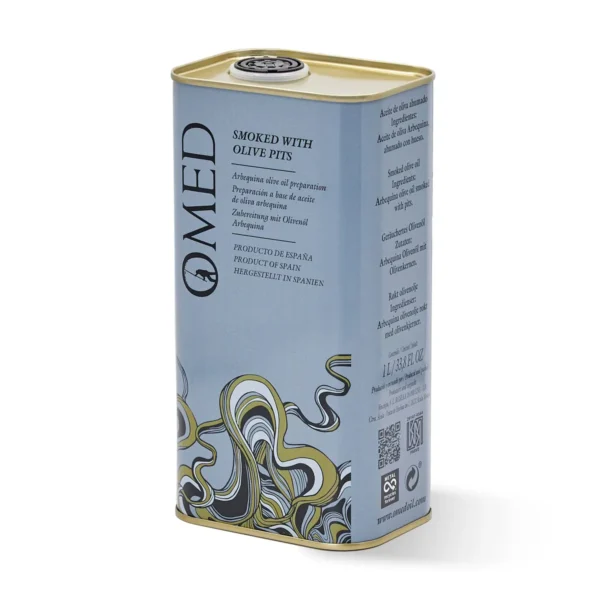 O ARB 1L SMOK Smoked Arbequina Olive Oil – O-MED – Case (9 x 33.8 oz)