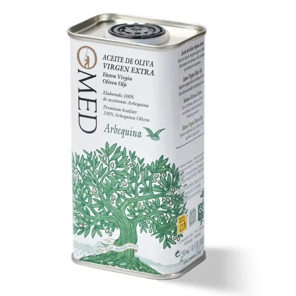 O ARB 250 TIN Arbequina EVOO – O-MED – Case (12 x 8.5 oz)