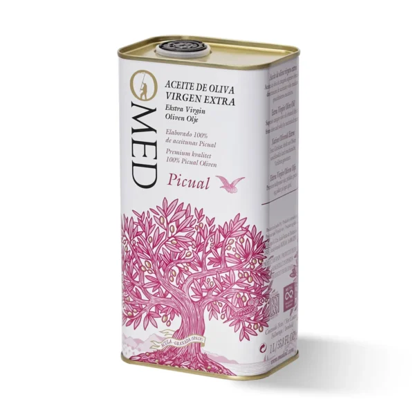 O PIC 1L TIN Picual EVOO – O-MED – Case (9 x 33.8 oz)