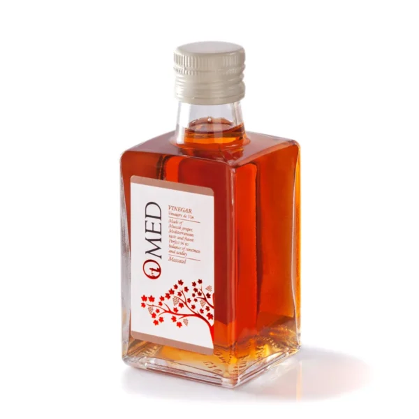 O VIN 250 MOS 1 Moscatel Wine Vinegar – O-MED – Case (9 x 8.5 oz)