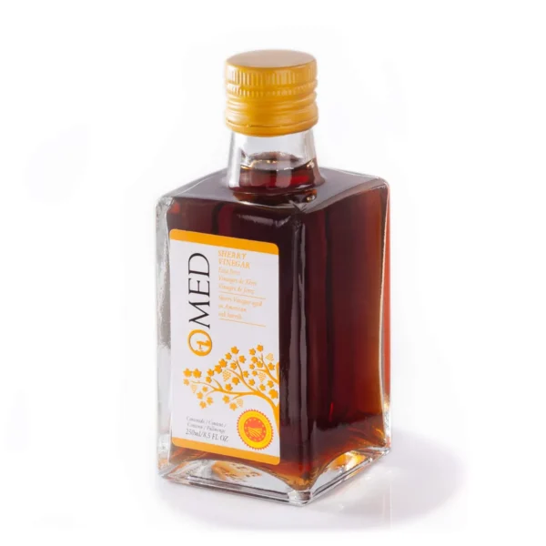 O VIN 250 SHE 1 Sherry Vinegar – O-MED – Case (9 x 8.5 oz)