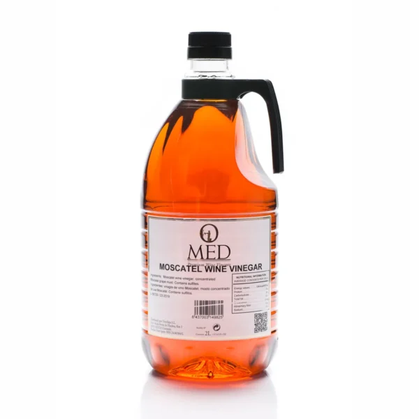 O VIN 2L MOS 1 Moscatel Wine Vinegar – O-MED – Case (6 x 67.6 oz)