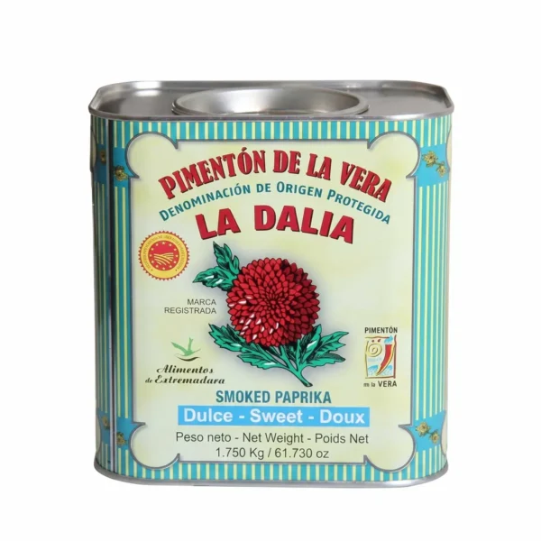 PMTS1750 1 Sweet Smoked Paprika – La Dalia – 3.86 lb Tin