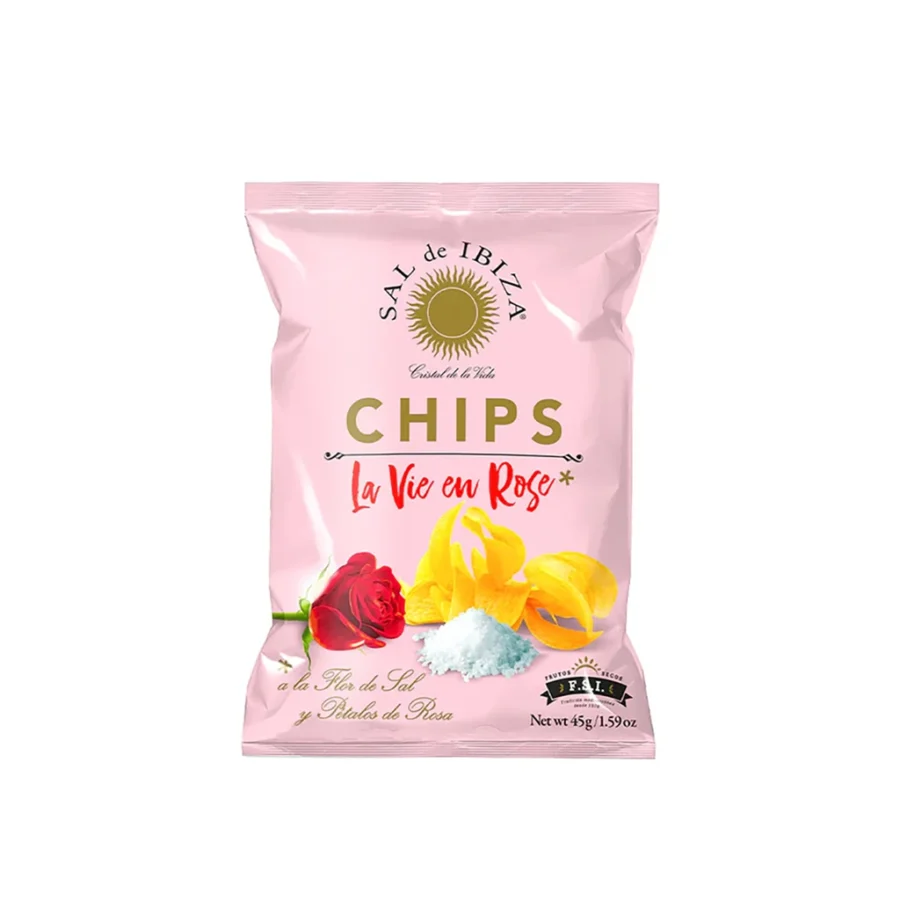 La Vie en Rose Potato Chips – Sal de Ibiza – Case (18 x 1.58 oz)