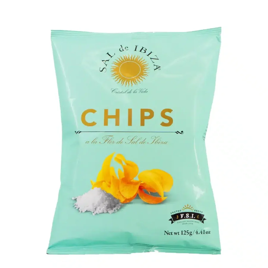 Sal de Ibiza Chips Fleur de Sel Big Potato Chips Fleur de Sel - Sal de Ibiza - 4.4 oz