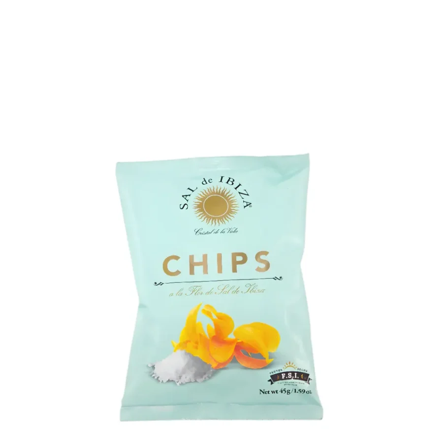 Sal de Ibiza Chips Fleur de Sel Small Potato Chips Fleur de Sel – Sal de Ibiza – 1.6 ozoz