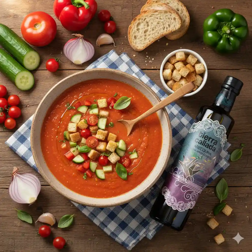 gazpacho optimized Gazpacho recipe with Arbequina EVOO